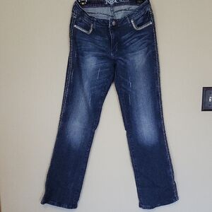 Rock & Republic Women's Indigo Straight Leg Jeans